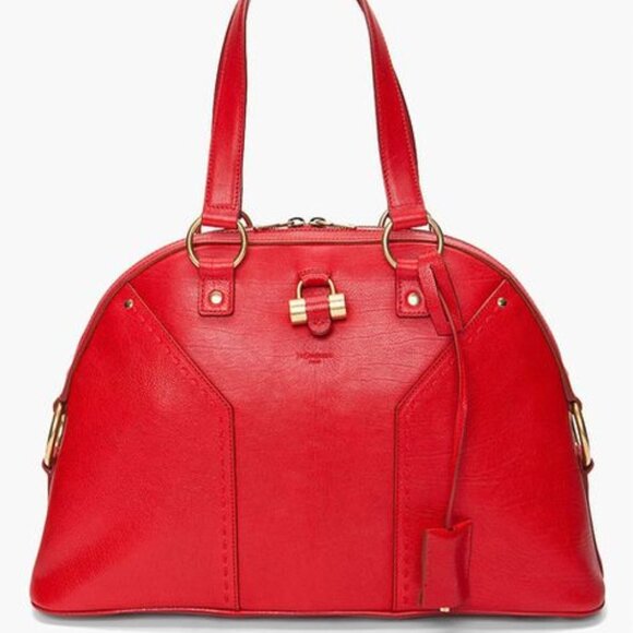Yves Saint Laurent Handbags - Yves Saint Laurent Large Red Muse Bag
